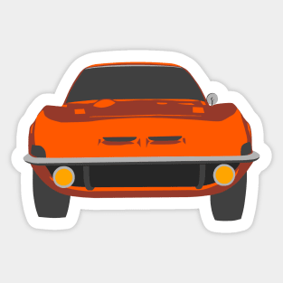 Opel GT Orange Sticker